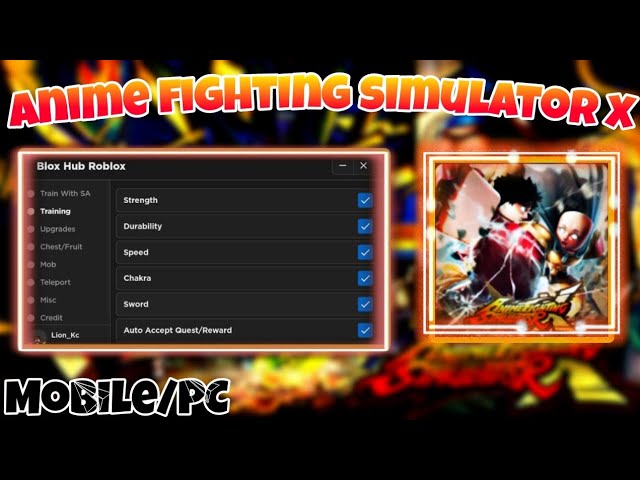 Blox Hub Anime Fighting Simulator X Script