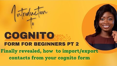 WhatsApp Automation Hack secrets| Learn How to Import/Export Contacts From Your Cognito Form