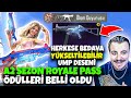 HERKESE BEDAVA YÜKSELTİLEBİLİR UMP A2 ROYALE PASS ÖDÜLLERİ BELLİ OLDU PUBG Mobile