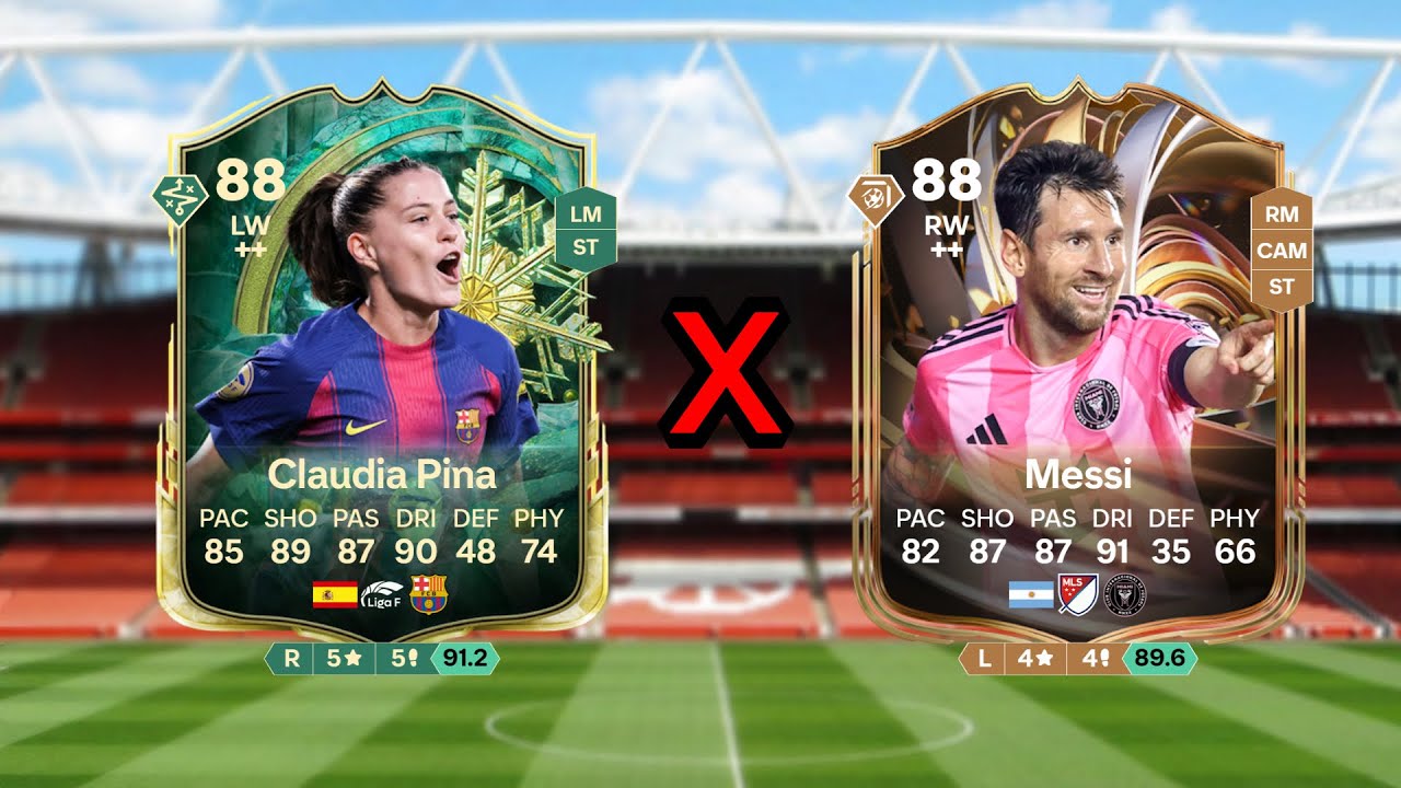 I USED PINA AND MESSI AND IT WAS CRAZY....
