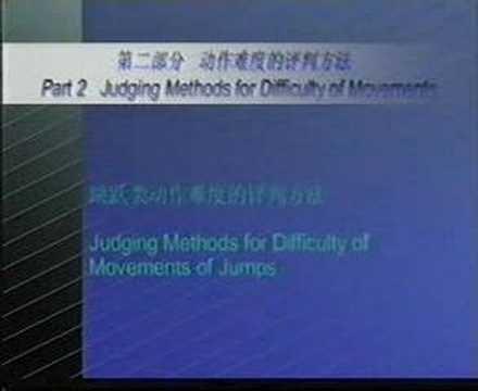 wushu judging standards drgree A for difficulty