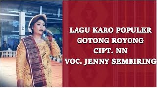 Lagu Karo Siadi Odak Odak Gotong Royong Voc. Jenny Sembiring | Lagu Gotong Royong Lirik dan Artinya