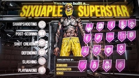 NBA 2K20 SIXUAPLE ARCHETYPE | OFFICIAL BEST ISO DRIBBLE GOD SHOT CREATOR BUILD! OP POINT GUARD BUILD