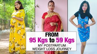 My Postpartum Weight Loss Transformation: How I Lost 36 kgs in 10 Months | Fat to Fit | Fit Tak