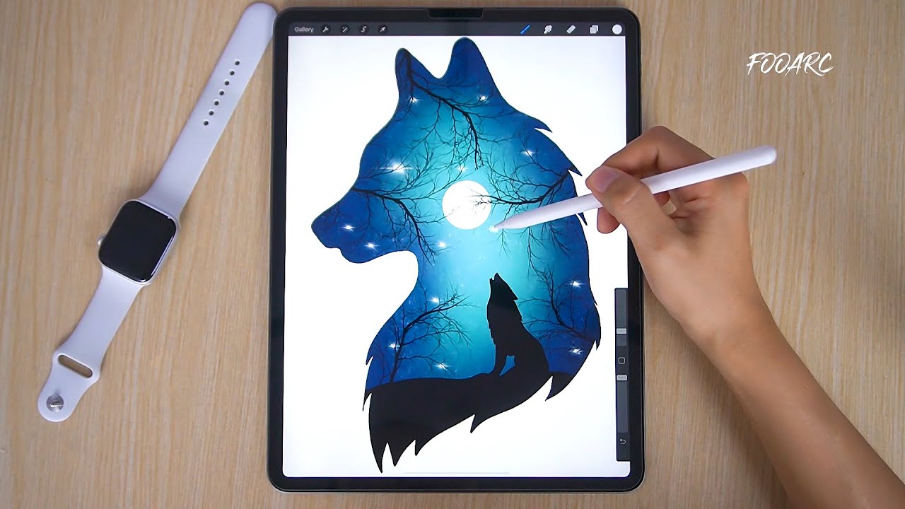 Procreate Landscape - Illustration Drawing