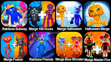 Merge Blue Monster, Halloween Merge Rainbow Friend, Merge Master Five Nights, Merge Halloween