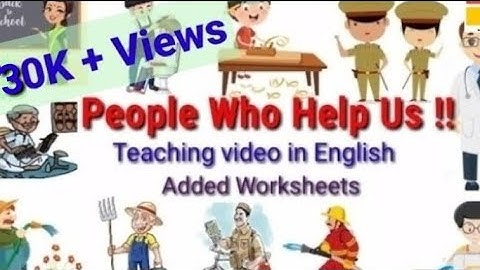 People Who Help Us#Teaching video Community Helpers#EVS /G.K topic People Who Help Us#