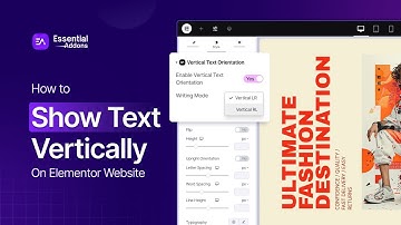 How to Show Text Vertically on Elementor Website?