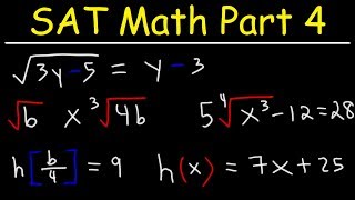 Solving Radical Equations and Plugging In Numbers - SAT Math Part 4