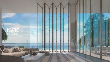 Pivot Slide Folding System , Kinetic Facades Pivot Folding Door