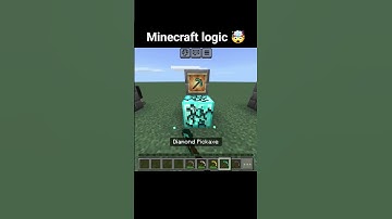 MINECRAFT pickaxe ⛏️ lögic #minecraft