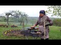 Making Chicken Burger with Potato Nuggets, Toyuq Ətindən Burger (Better Than Beef Burger)