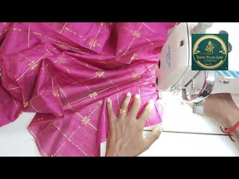 Straight Kurti With Scalop Neck Design Stitching Part 1 / Lining Kurti Stitching