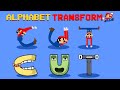 Alphabet lore az but transformed from super mario bros 3  game animation