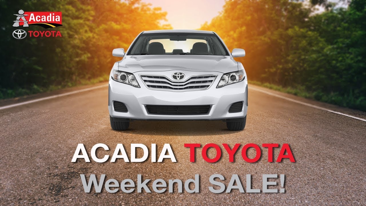 Acadia Toyota Sale! This Weekend only! Dealer Video Production