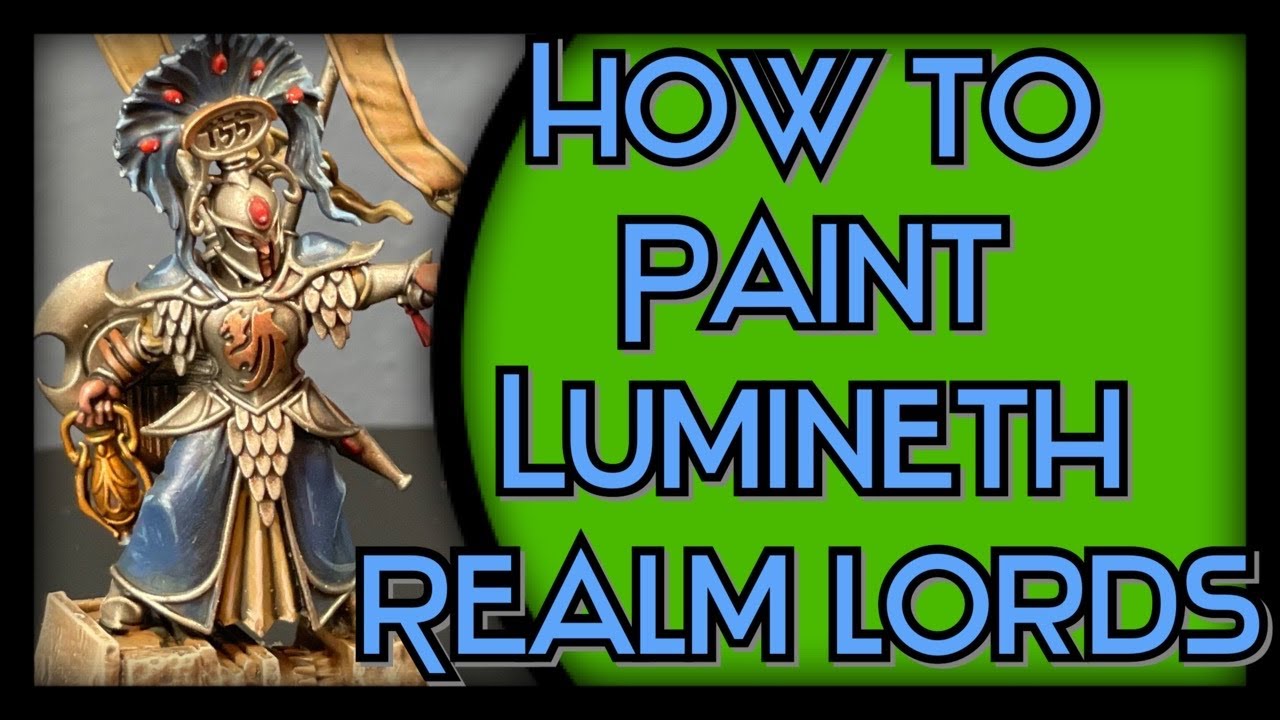 How to paint lumineth realm lords - YouTube