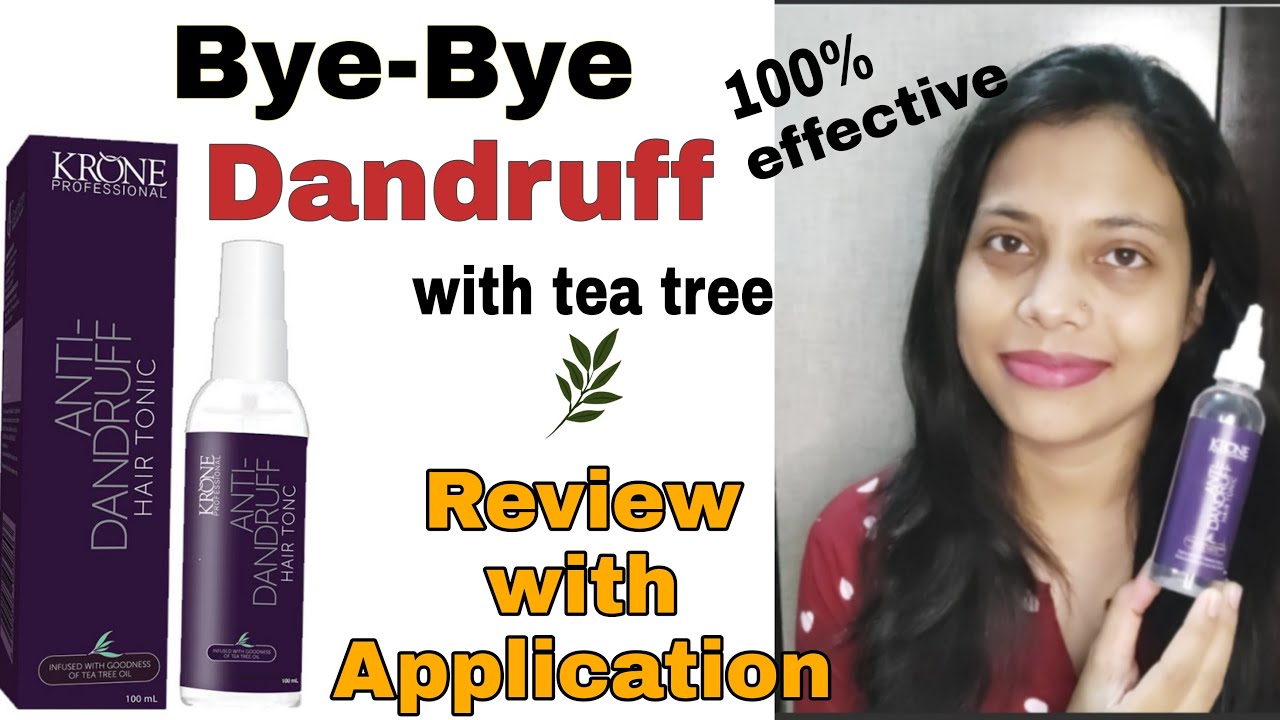 Krone professional anti dandruff hair tonic | Remove dandruff with tea tree  oil | 100 % effective - YouTube