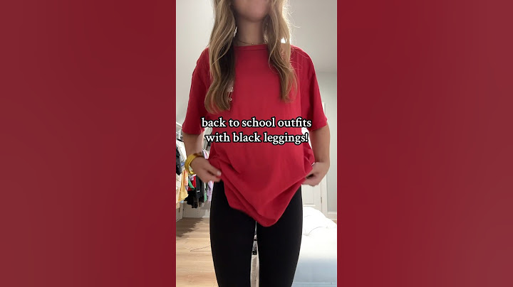 back to school outfits with BLACK LEGGINGS