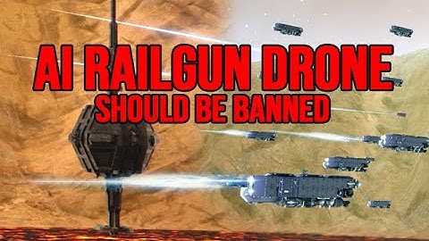 New Railgun AI Drones Are Devastating - Space Engineers