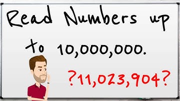 Year 6: Read Numbers up to 10000000 and determine the value of each digit