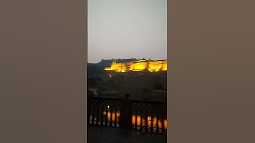 Night view of Amer fort, Jaipur Rajasthan @vsk_bhomagia #shorts #youtubeshorts #shortvideo #short