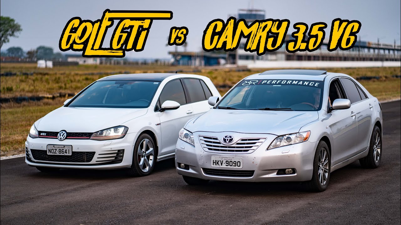 GOLF GTI VS CAMRY V6! ASPIRADÃO VS TURBO