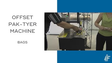 Small Bags Bundled Together with Felins Pak Tyer Offset Tyer Tying Machine