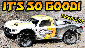 LOSI 5IVE-T 2 0 Castle Creations Brushless Conversion - HIT A POLE FLAT OUT!