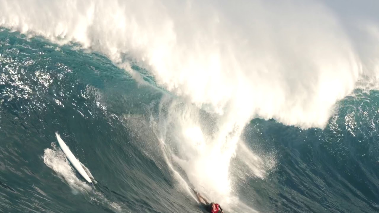 Bodyboarding Barrels at XXL jaws with Kai Lenny YouTube