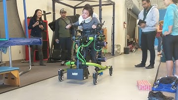 James Gideon walks with the Trexo