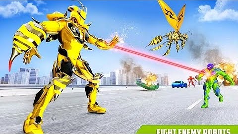 Bee Transforming Robot Game - Android Gameplay