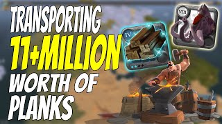 Transporting Millions Worth Of 4.2 Planks To Be Sold | Albion Online