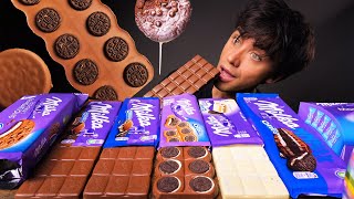 Asmr Milka Oreo Chocolate Dessert Mukbang Chocolate Candy Bars Party Real Eating Sounds Show