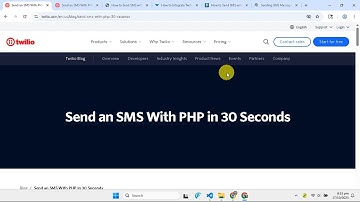 How To Send Sms Using Twilio In Php