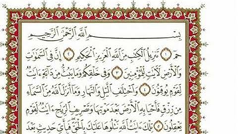 سورة الجاثية بصوت الشيخ نعمة الحسان كاملة
