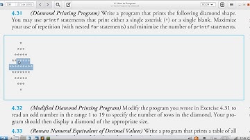 C How to Program (6th edition) - Deitel & Deitel, exercise 4-31
