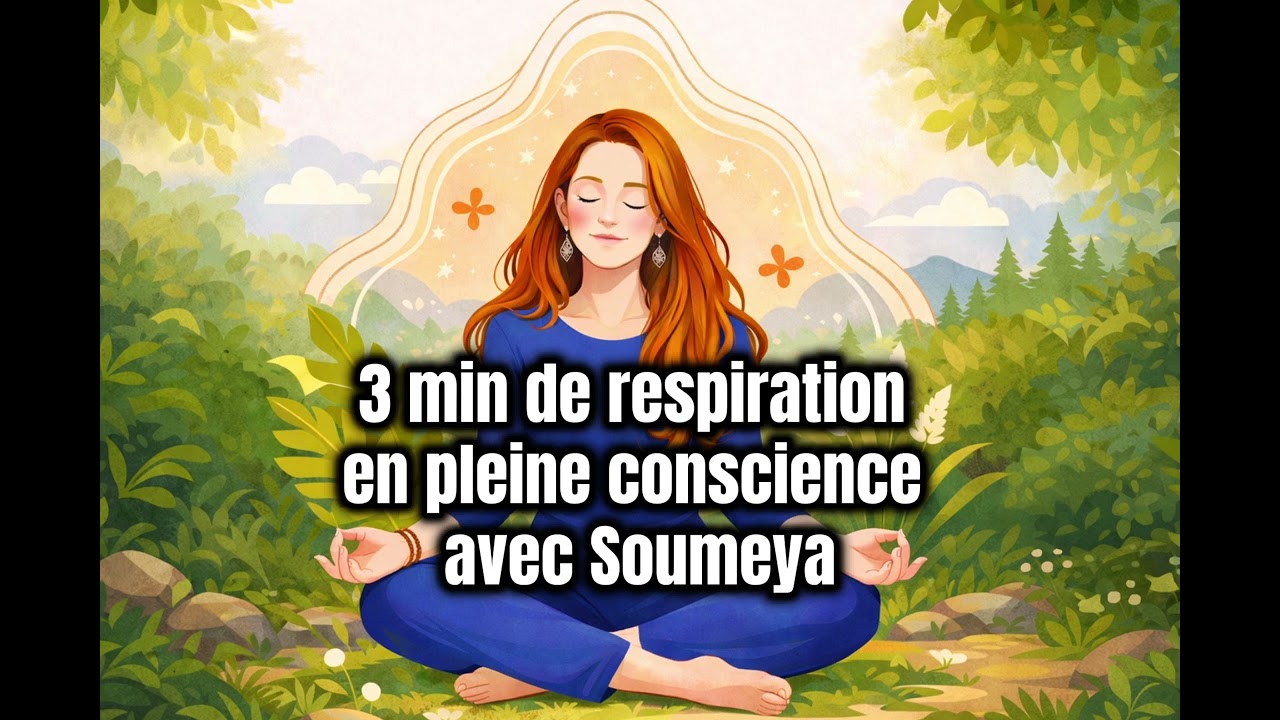 3min de respiration en pleine conscience: un baromètre pour évaluer ton état intérieur avec Soumeya 