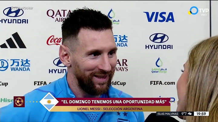 Sofia Martínez entrevistó a Lionel Messi en La Tarde del Mundial - TVP 13/12/2022