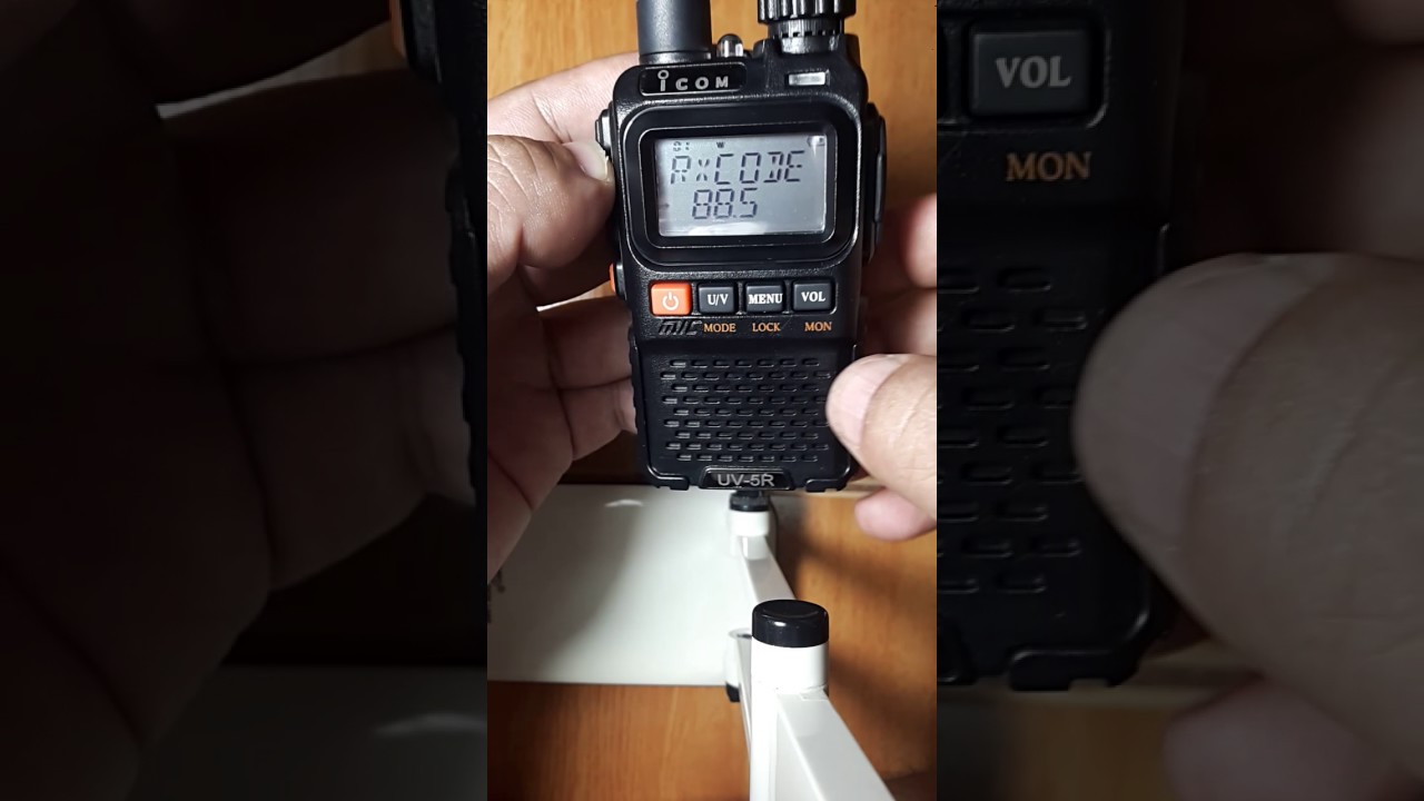 วิธีใส่โทน icom uv5R