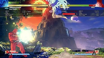 STREET FIGHTER V:Practicing my corner stun combos with Gill