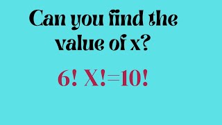 Olympiad math problem/math trick of factorial #maths