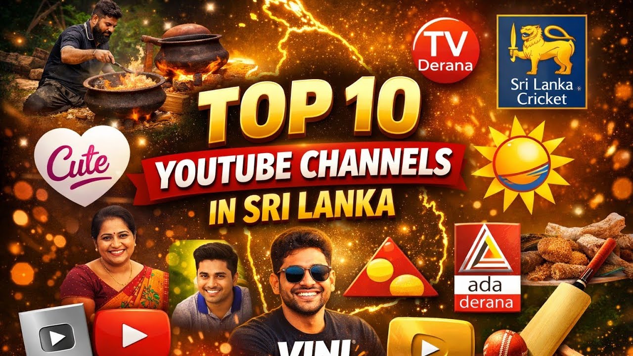 ශ්‍රී ලංකාවේ වැඩිපුරම Subscribers තියෙන YouTube චැනල් 10 🔥 | Top Sri Lankan YouTube Channels 