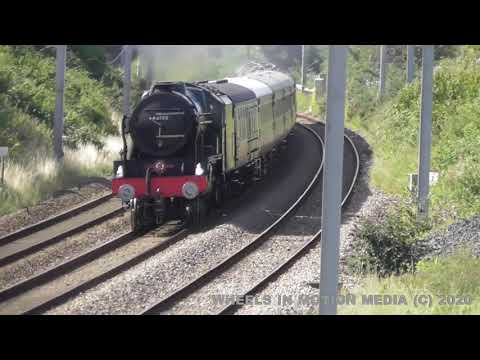 TRAINS ON THE WEST COAST MAINLINE (WCML) AT HEST BANK AND CARNFORTH, 15/08/2020
