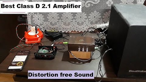 DIy 2.1 Class D AMplifier Sound Test With BLuetooth Module // The technoboy