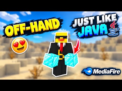 Get a Off Hand Just Like Java! ⚔️ | MCPE MediaFire