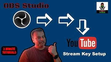Two Minute TechTalk Tutorial - Stream Key(YouTube) setup in OBS.