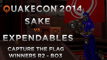 SAKE vs EXPENDABLES - QuakeCon 2014 CTF (Winners R2)