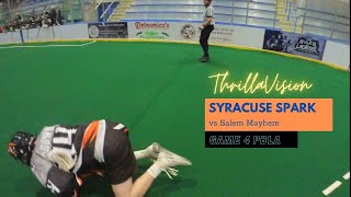 High scoring box lacrosse battle! PBLA - Syracuse Spark vs. Salem Mayhem