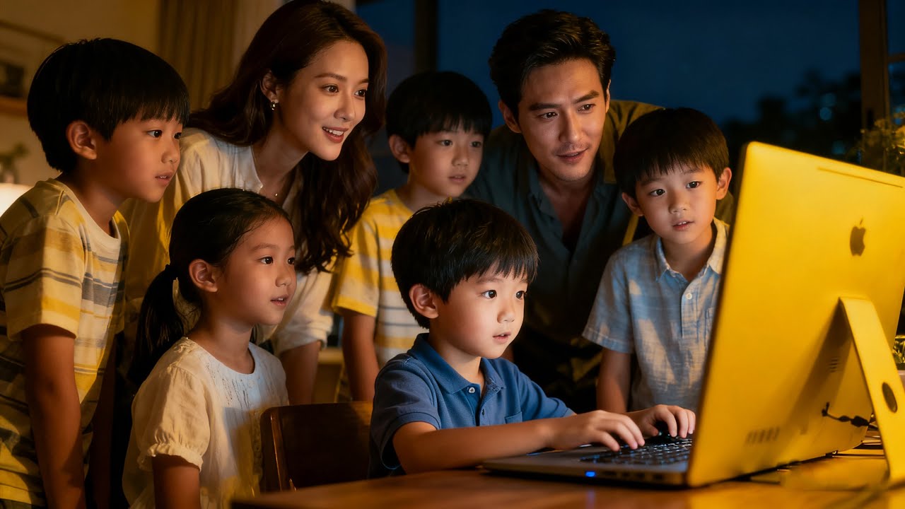 복수를 위해 귀국했는데, 다섯 쌍둥이가 친부 회사를 해킹! 따지러 온 그 사장님은 오히려 아이들에게 포위당한다. 