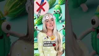 Did You Know? Cucumber Can Erase Pen Ink! | Fun Fact for Kids